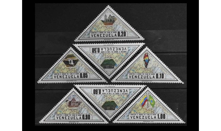 Венесуэла 1973 г. "Завершение строительства дороги Эльдорадо-ст.Елена-де-Уайрен" Венесуэла 1973 г. "Завершение строительства дороги Эльдорадо-ст.Елена-де-Уайрен"