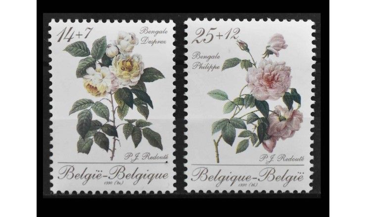 Бельгия 1990 г. "Цветы"