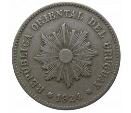 Уругвай 5 сентесимо 1924 г. Уругвай 5 сентесимо 1924 г.