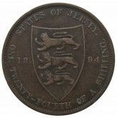 Джерси 1/24 шиллинга 1894 г.