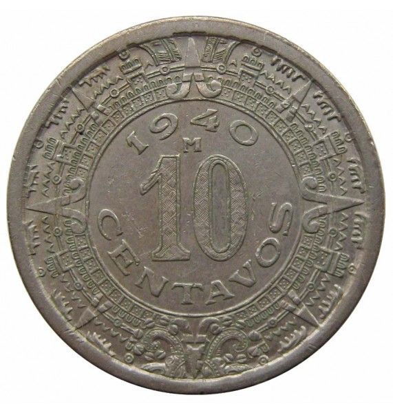 Мексика 10 сентаво 1940 г.