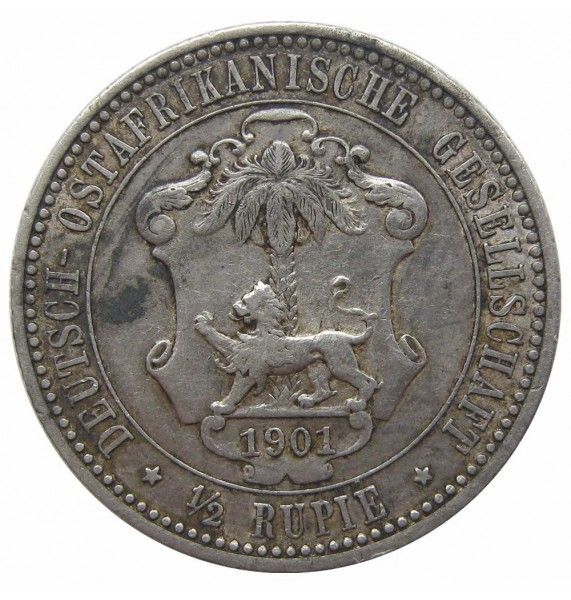 Германская Восточная Африка 1/2 рупии 1901 г.