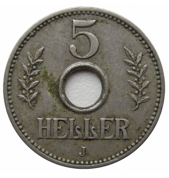 Германская Восточная Африка 5 геллеров 1914 г. J