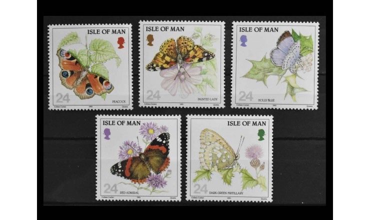 Остров Мэн 1993 г. "Бабочки"