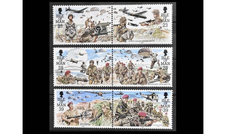 Остров Мэн 1992 г. "50-летие парашютно-десантного полка"