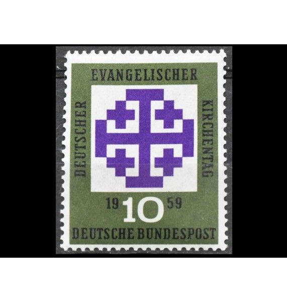 ФРГ 1959 г. "Эмблема Церковного собрания"