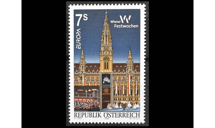 Австрия 1998 г. "Недели Венского фестиваля"