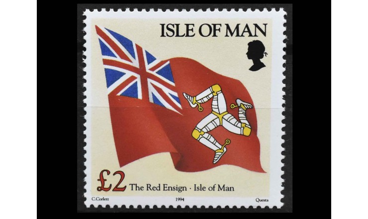 Остров Мэн 1994 г. "Красный флаг, Остров Мэн"