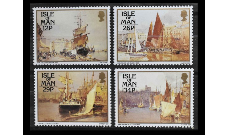 Остров Мэн 1987 г. "Картины Джона Миллера Николсона "