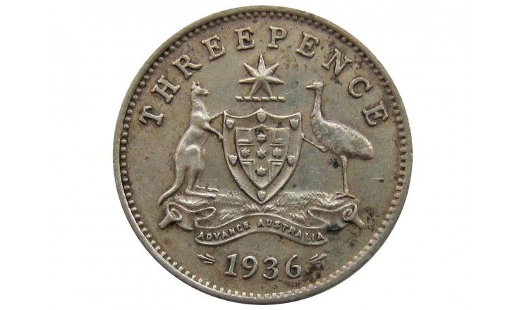 Австралия 3 пенса 1936 г.