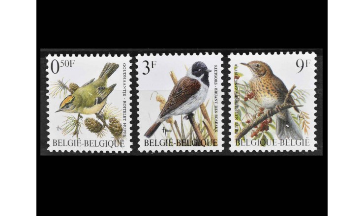 Бельгия 1991 г. "Птицы"
