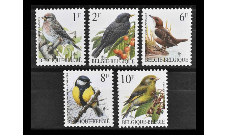 Бельгия 1992 г. "Птицы"