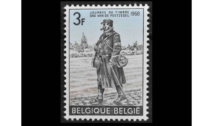 Бельгия 1968 г. "Почтальон полевой почты"