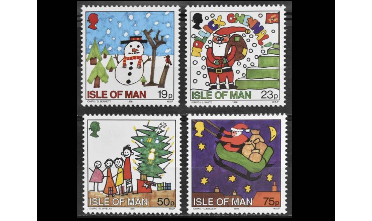 Остров Мэн 1996 г. "Рождество"