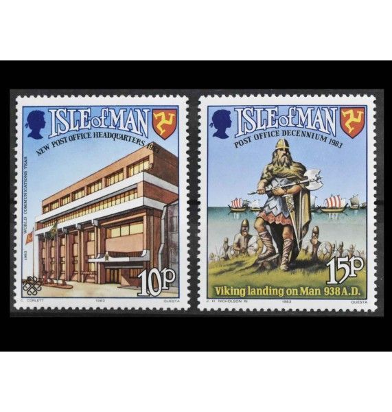 Остров Мэн 1983 г. "Всемирный год связи"