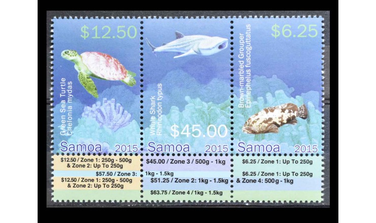 Самоа 2015 г. " Исчезающие виды"