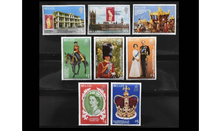 Белиз 1979 г. "25-я годовщина коронации королевы Елизаветы II" Белиз 1979 г. "25-я годовщина коронации королевы Елизаветы II"