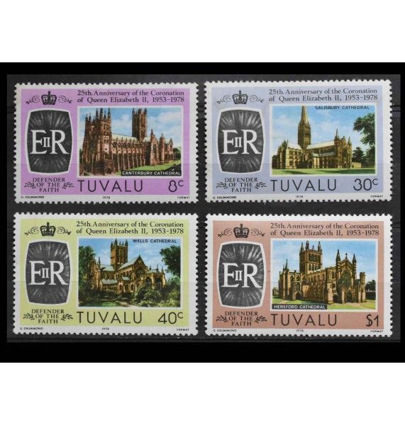 Тувалу 1978 г. "Коронация королевы Елизаветы II, 25 лет"