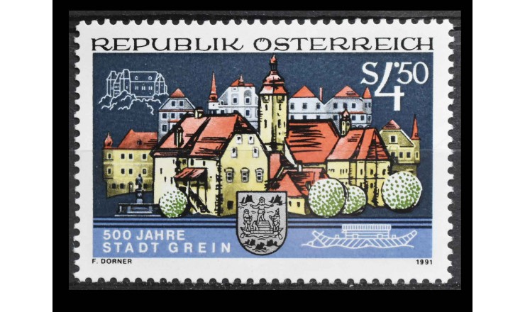 Австрия 1991 г. "500 лет Грайну"