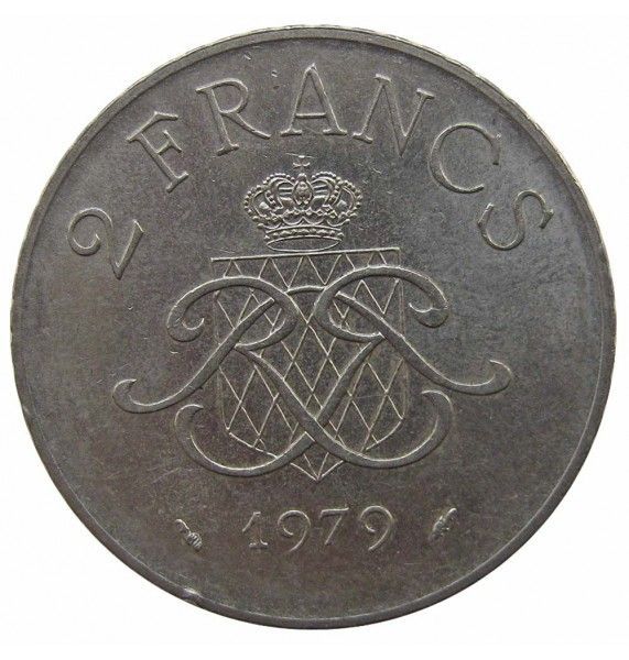 Монако 2 франка 1979 г.