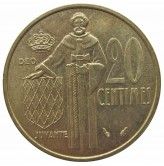 Монако 20 сантимов 1978 г.