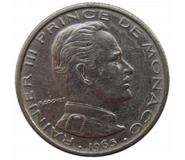 Монако 1/2 франка 1965 г.