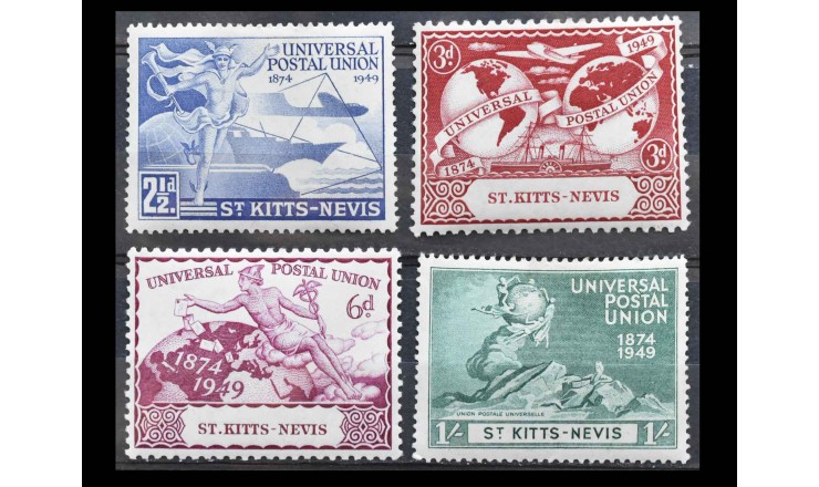 Сент-Китс и Невис 1949 г. "75-летие Всемирного почтового союза" 