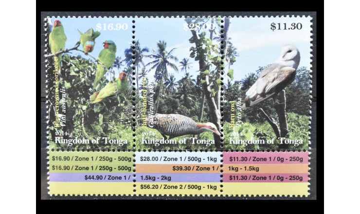 Тонга 2014 г. "Птицы"
