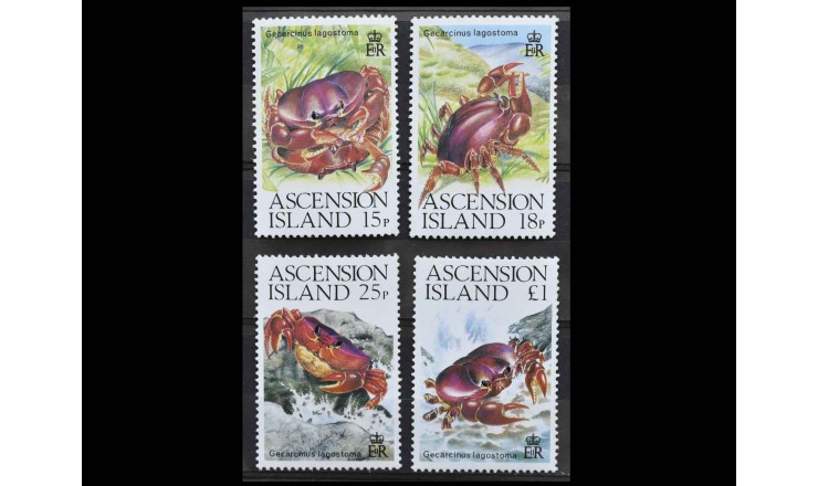 Остров Вознесения 1989 г. "Крабы"