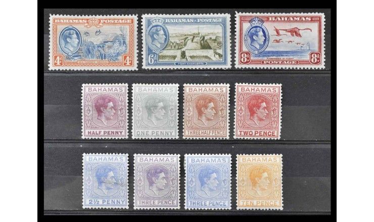Багамские острова 1938 г. "Король Георг VI" 