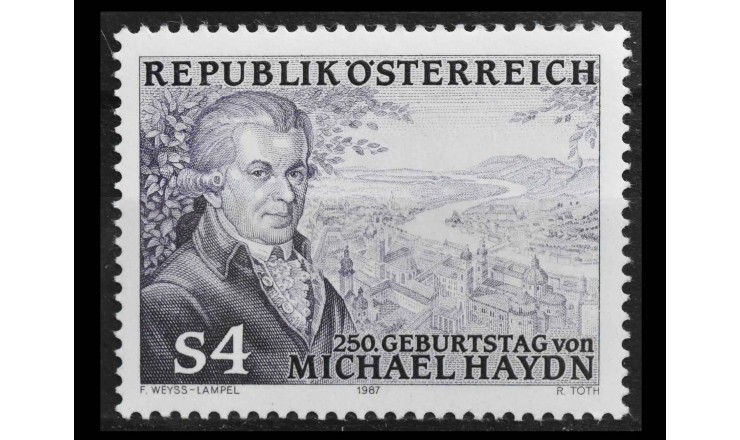 Австрия 1987 г. "250-летие со дня рождения Михаэля Гайдна"