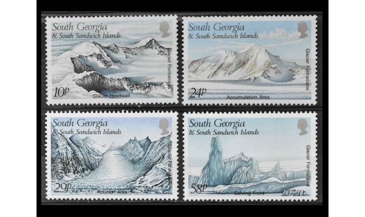 Южная Георгия и Сандвичевы О-ва 1989 г. "Ледниковые образования" Южная Георгия и Сандвичевы О-ва 1989 г. "Ледниковые образования"