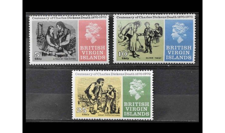 Британские Виргинские острова 1970 г. "Столетие со дня смерти Чарльза Диккенса" Британские Виргинские острова 1970 г. "Столетие со дня смерти Чарльза Диккенса"