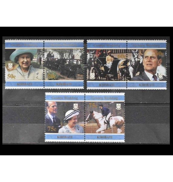Кирибати 1997 г. "Золотая свадьба королевы Елизаветы II и принца Филиппа" Кирибати 1997 г. "Золотая свадьба королевы Елизаветы II и принца Филиппа"