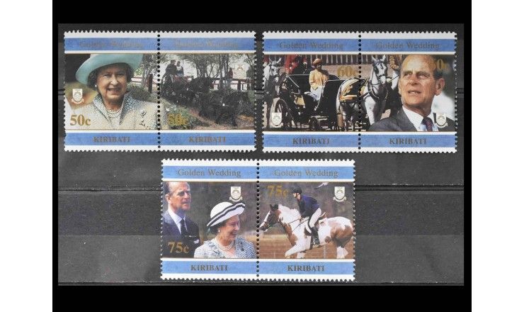 Кирибати 1997 г. "Золотая свадьба королевы Елизаветы II и принца Филиппа"