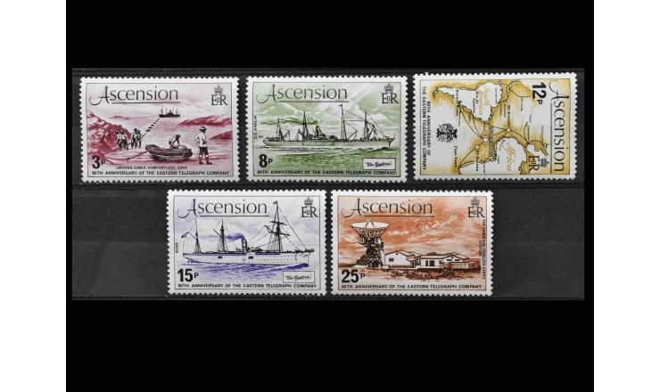 Остров Вознесения 1979 г. "80-летие Восточной телеграфной компании" Остров Вознесения 1979 г. "80-летие Восточной телеграфной компании"