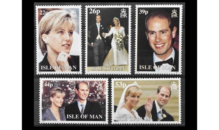 Остров Мэн 1999 г. "Свадьба принца Эдварда и Софи Рис-Джонс" Остров Мэн 1999 г. "Свадьба принца Эдварда и Софи Рис-Джонс"