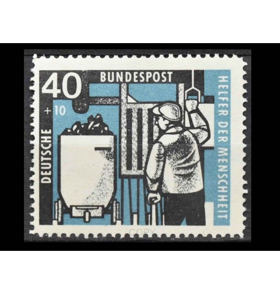 ФРГ 1957 г. "Добыча угля" ФРГ 1957 г. "Добыча угля"