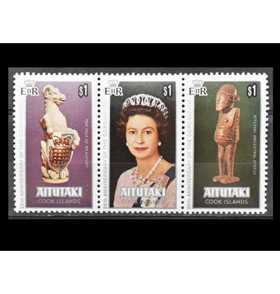Аитутаки 1978 г. "25 лет коронации королевы Елизаветы II" Аитутаки 1978 г. "25 лет коронации королевы Елизаветы II"
