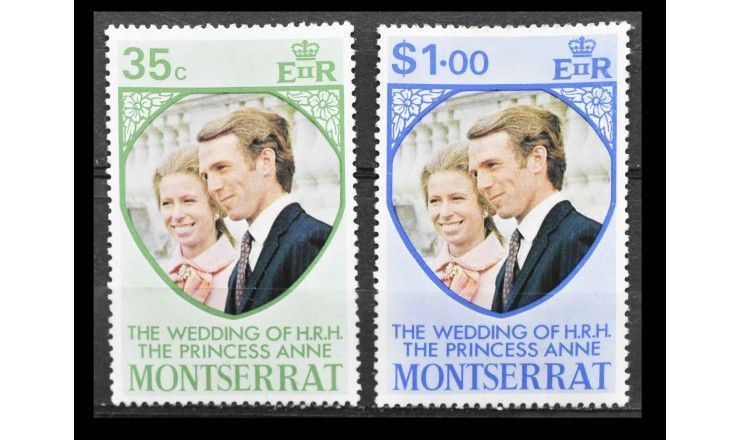 Монтсеррат 1973 г. "Свадьба принцессы Анны и Марка Филлипса" Монтсеррат 1973 г. "Свадьба принцессы Анны и Марка Филлипса"