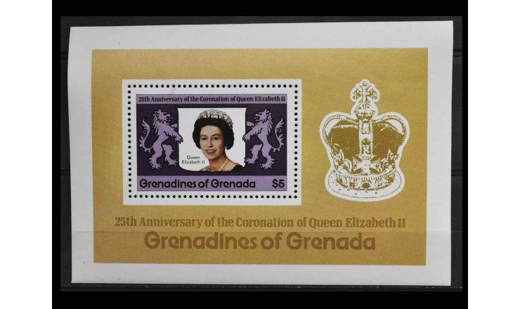 Гренада и Гренадины 1978 г. "25-я годовщина коронации королевы Елизаветы II" Гренада и Гренадины 1978 г. "25-я годовщина коронации королевы Елизаветы II"