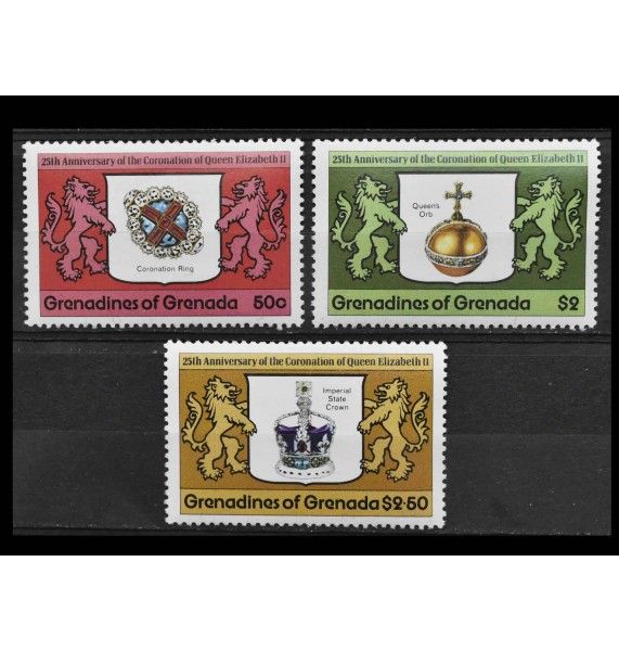 Гренада и Гренадины 1978 г. "25-я годовщина коронации королевы Елизаветы II" Гренада и Гренадины 1978 г. "25-я годовщина коронации королевы Елизаветы II"