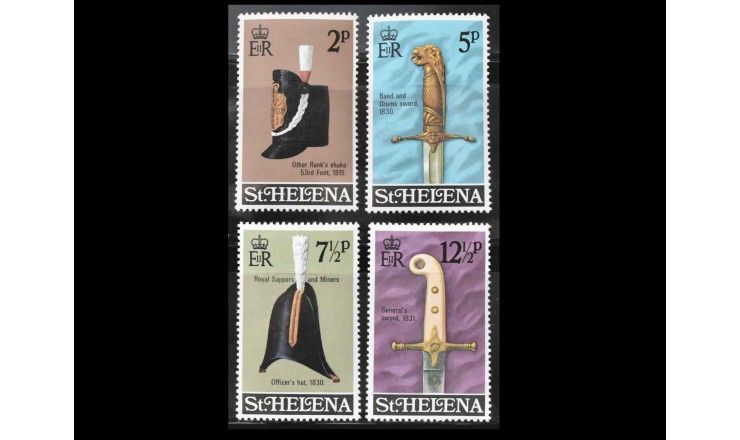 Остров Святой Елены 1973 г. "Военное снаряжение"