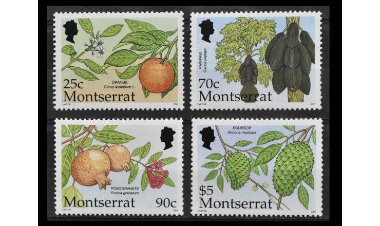 Монтсеррат 2001 г. "Фрукты"