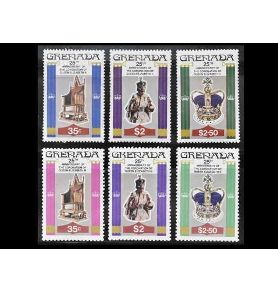 Гренада 1978 г. "25-я годовщина коронации королевы Елизаветы II" Гренада 1978 г. "25-я годовщина коронации королевы Елизаветы II"