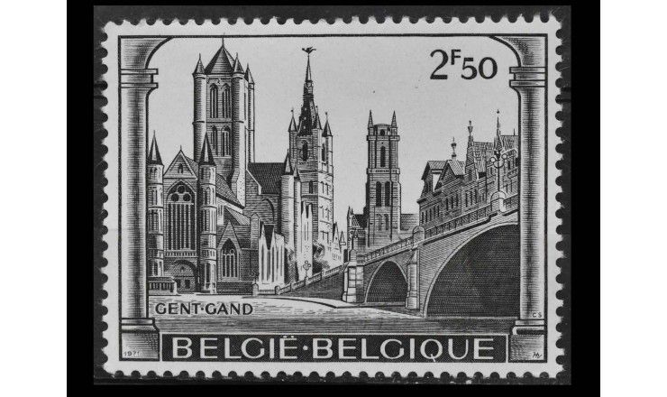 Бельгия 1971 г. "Архитектура"
