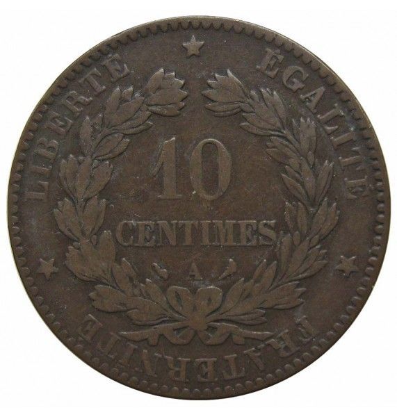Франция 10 сантимов 1897 г. A