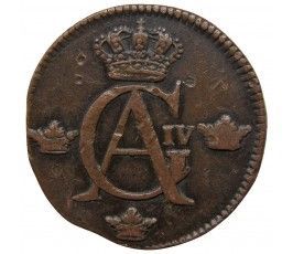 Швеция 1/2 скиллинга 1809 г.