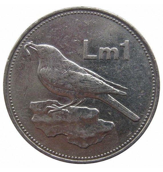 Мальта 1 лира 1986 г.