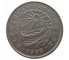 Мальта 25 центов 1986 г. Мальта 25 центов 1986 г.